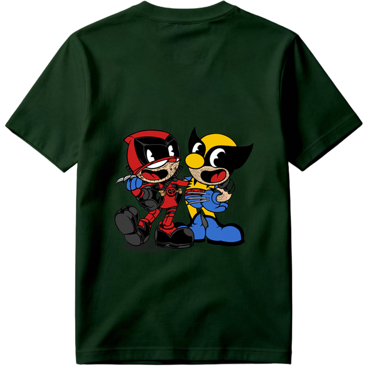 Deadpool and Wolverine Chibi Style - Tee