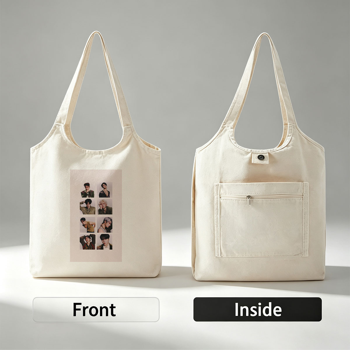 Stray Kids Individual Portraits in Stylish Fashion Shoot - Canvas shoulder bags/