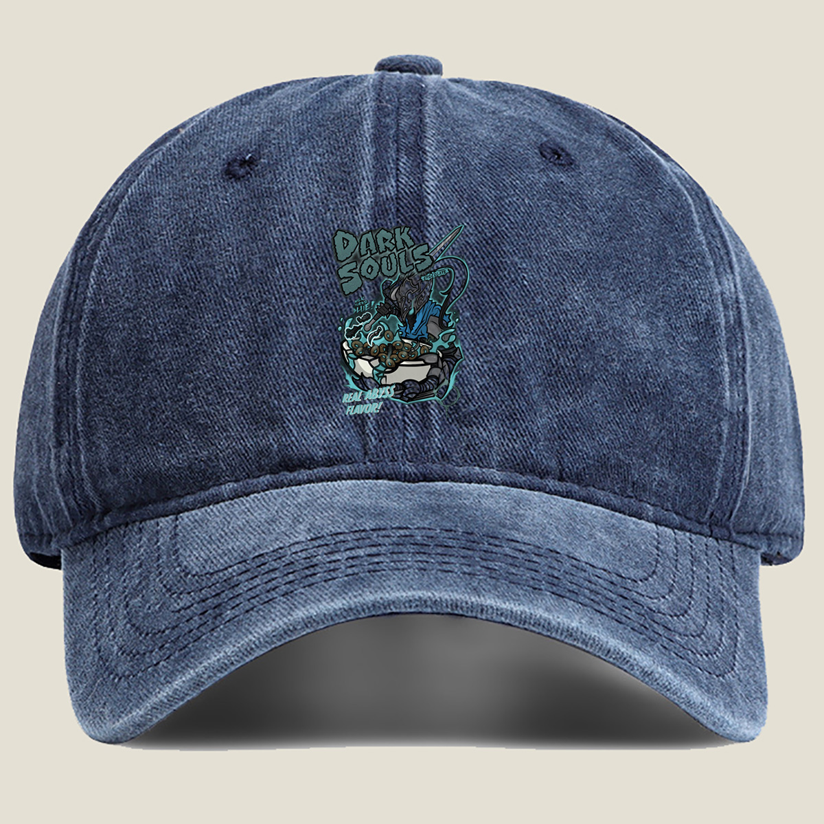 Dark Souls: Abyssal Chocolate Milk - Washed Denim - Baseball Cap