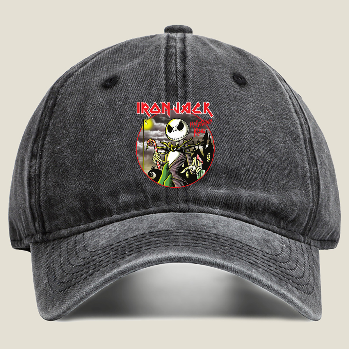 Iron Jack: Halloween King - Washed Denim - Baseball Cap