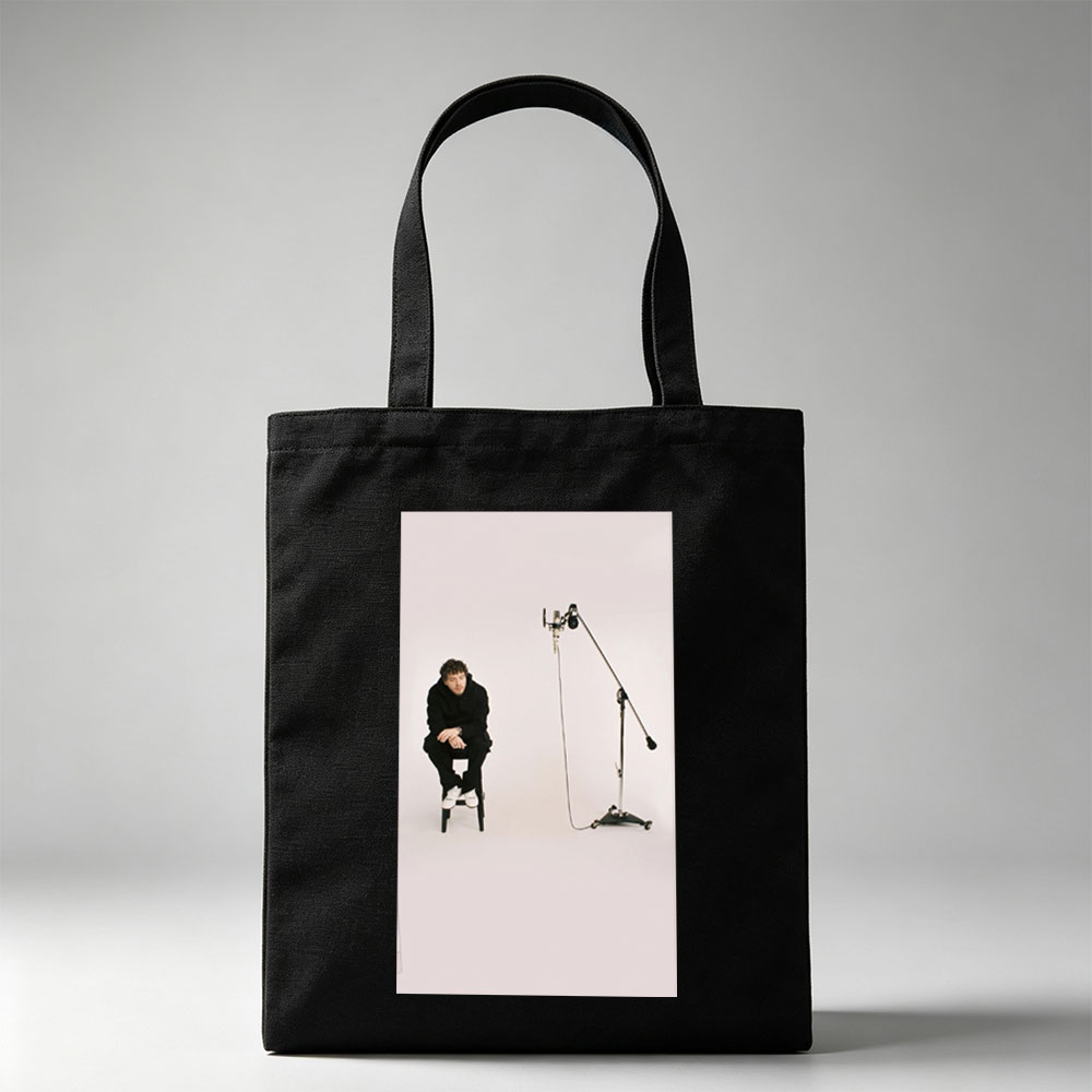 Liam Payne in Studio Session with Microphone Setup - Canvas tote bags