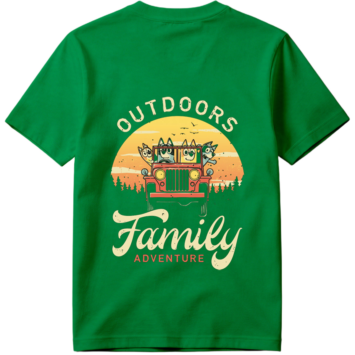 Bluey Family Outdoors Adventure - Tee