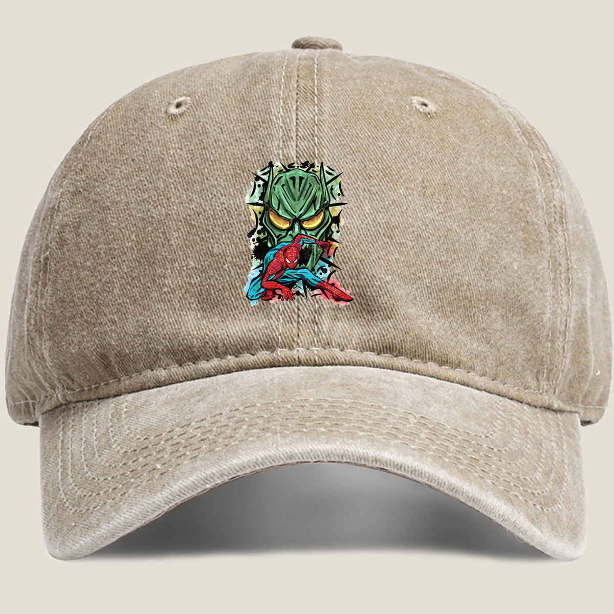 Spider-Man vs Green Goblin - Washed Denim - Baseball Cap