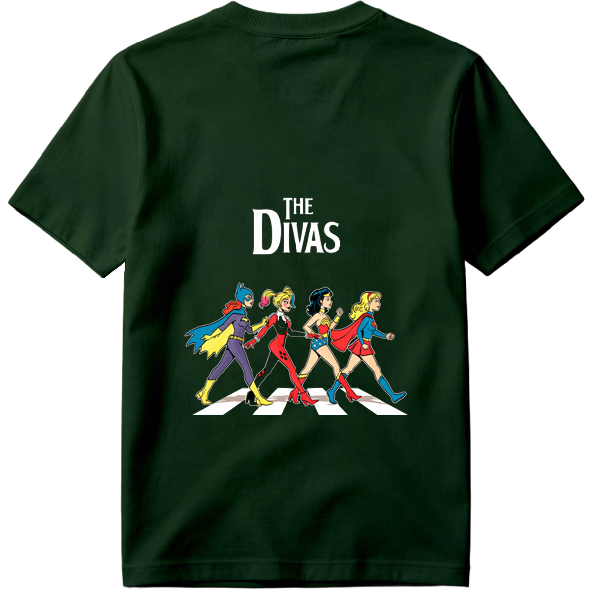 The Divas: Batgirl, Harley Quinn, Wonder Woman, Supergirl - Tee