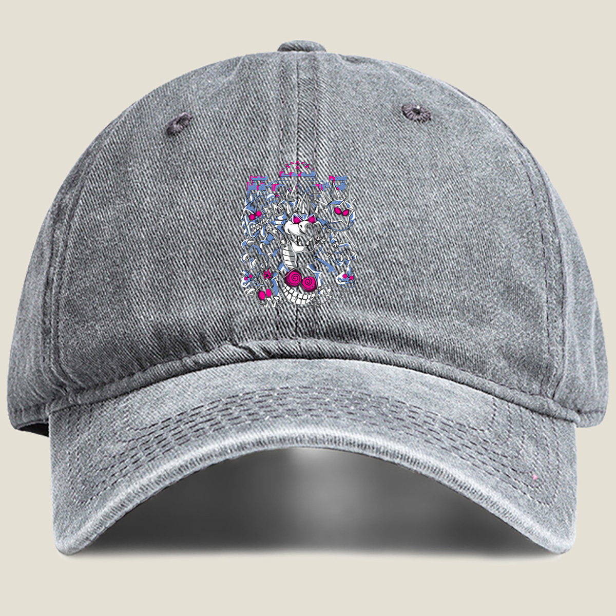 Bowser & Koopalings: Dark Kingdom Chaos - Washed Denim - Baseball Cap