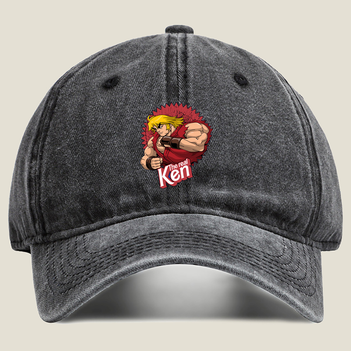 Street Fighter - Ken Masters - Washed Denim - Baseball Cap