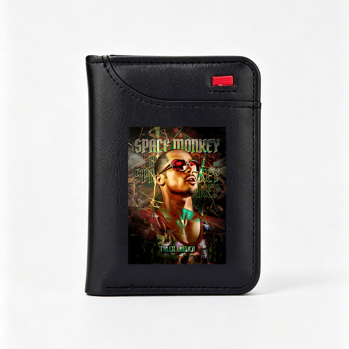 Tyler Durden in Space Monkey: A Futuristic Portrait - Vertical Style Wallet