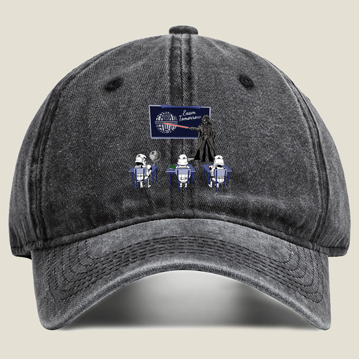 Star Wars: Darth Vader Teaches Stormtroopers in Class - Washed Denim - Baseball Cap