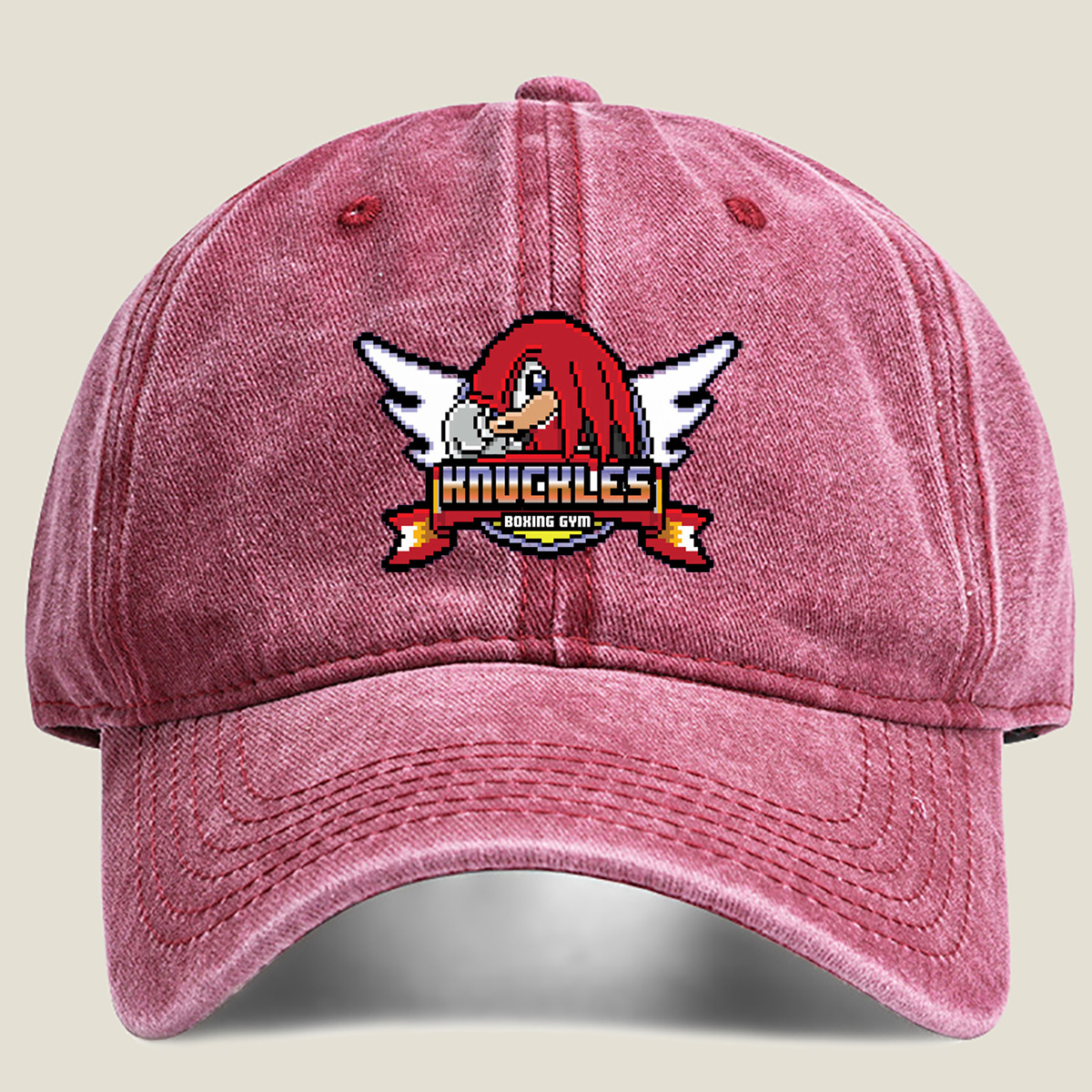 Knuckles Boxing Gym - Sonic the Hedgehog - Washed Denim - Baseball Cap