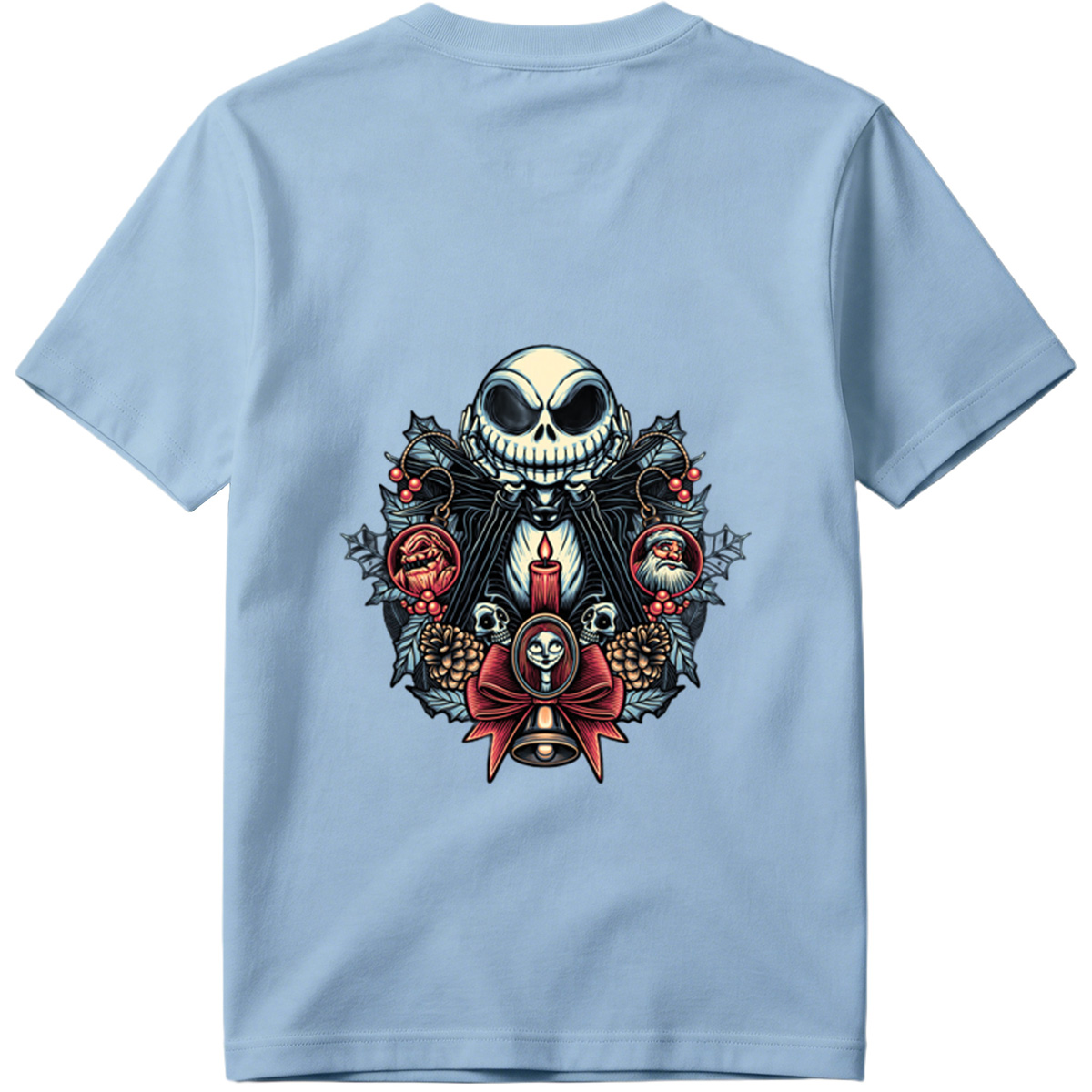 The Nightmare Before Christmas: Jack Skellington, Sally, and Santa Ornaments - Tee