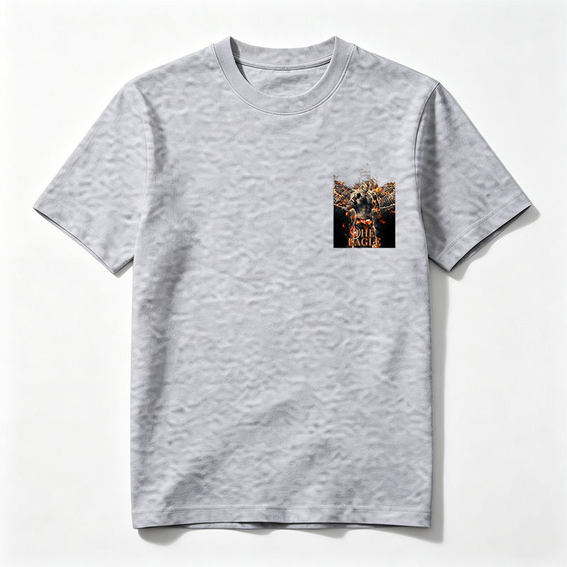 The Eagle: UFC Fighter with Fiery Wings and Intense Gaze - Tee