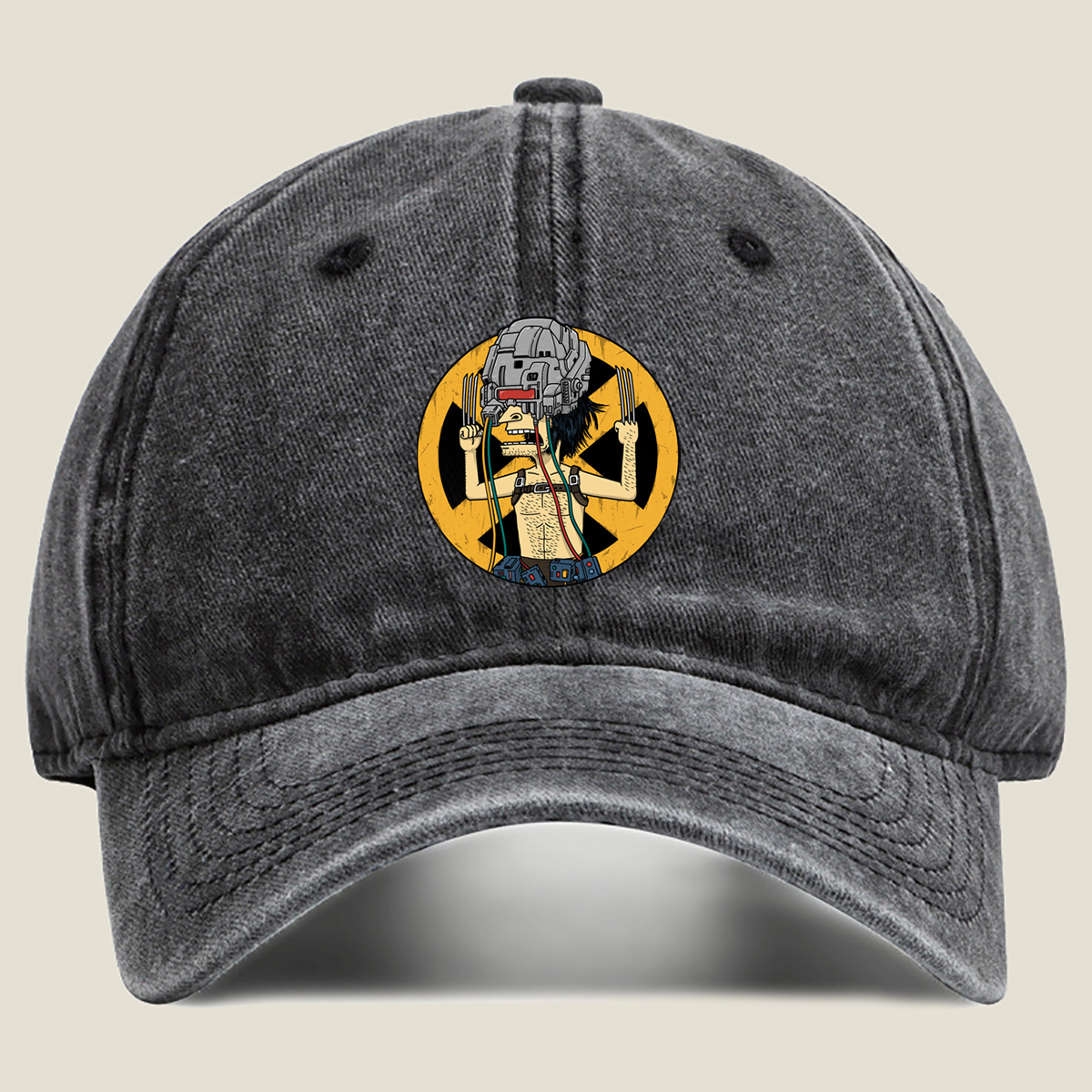 Wolverine Meets Iron Man: Cybernetic Fusion - Washed Denim - Baseball Cap