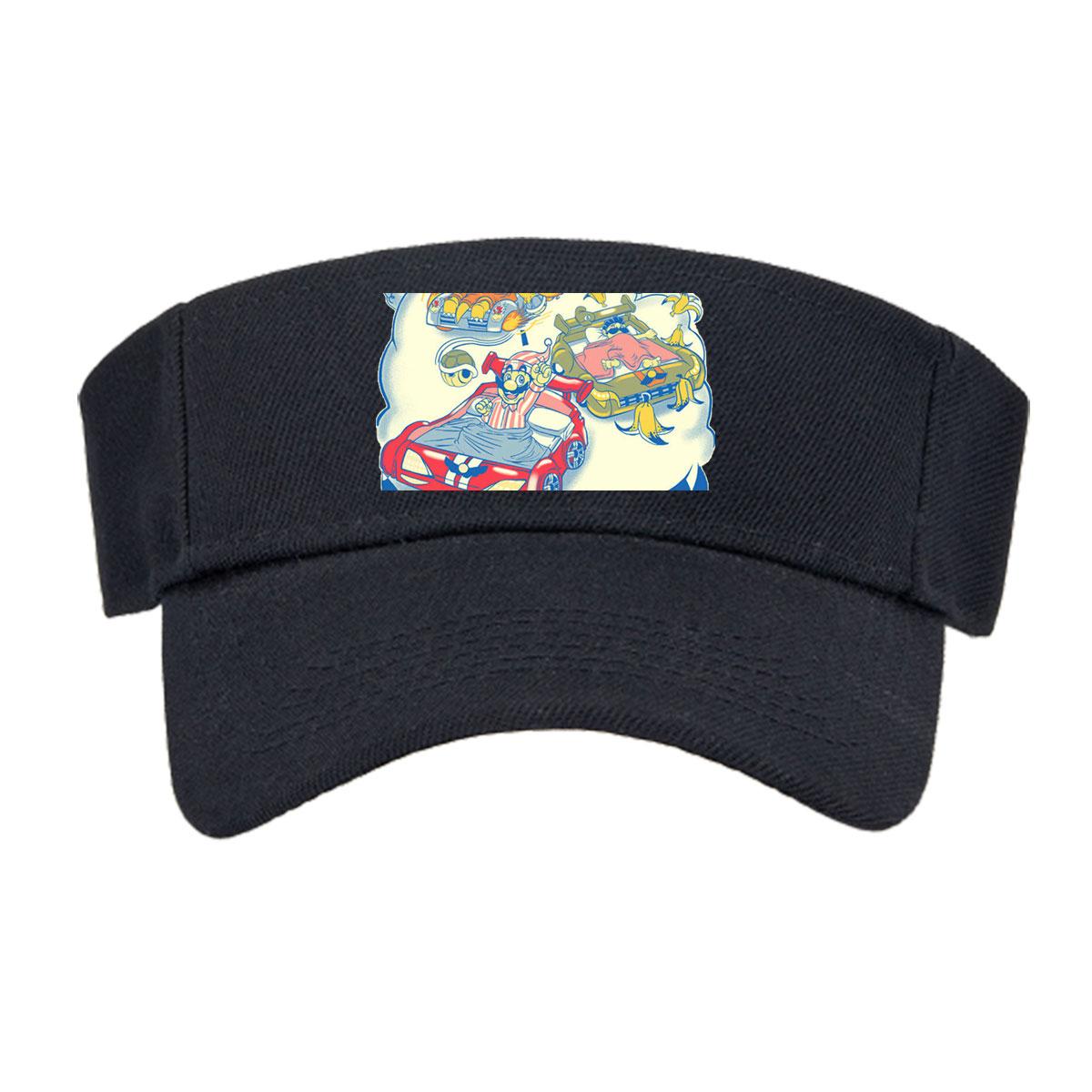 Mario Kart Dream Race: Mario, Bowser, and Koopa Troopa in a Cloudy Sky Sprint -  Visor cap