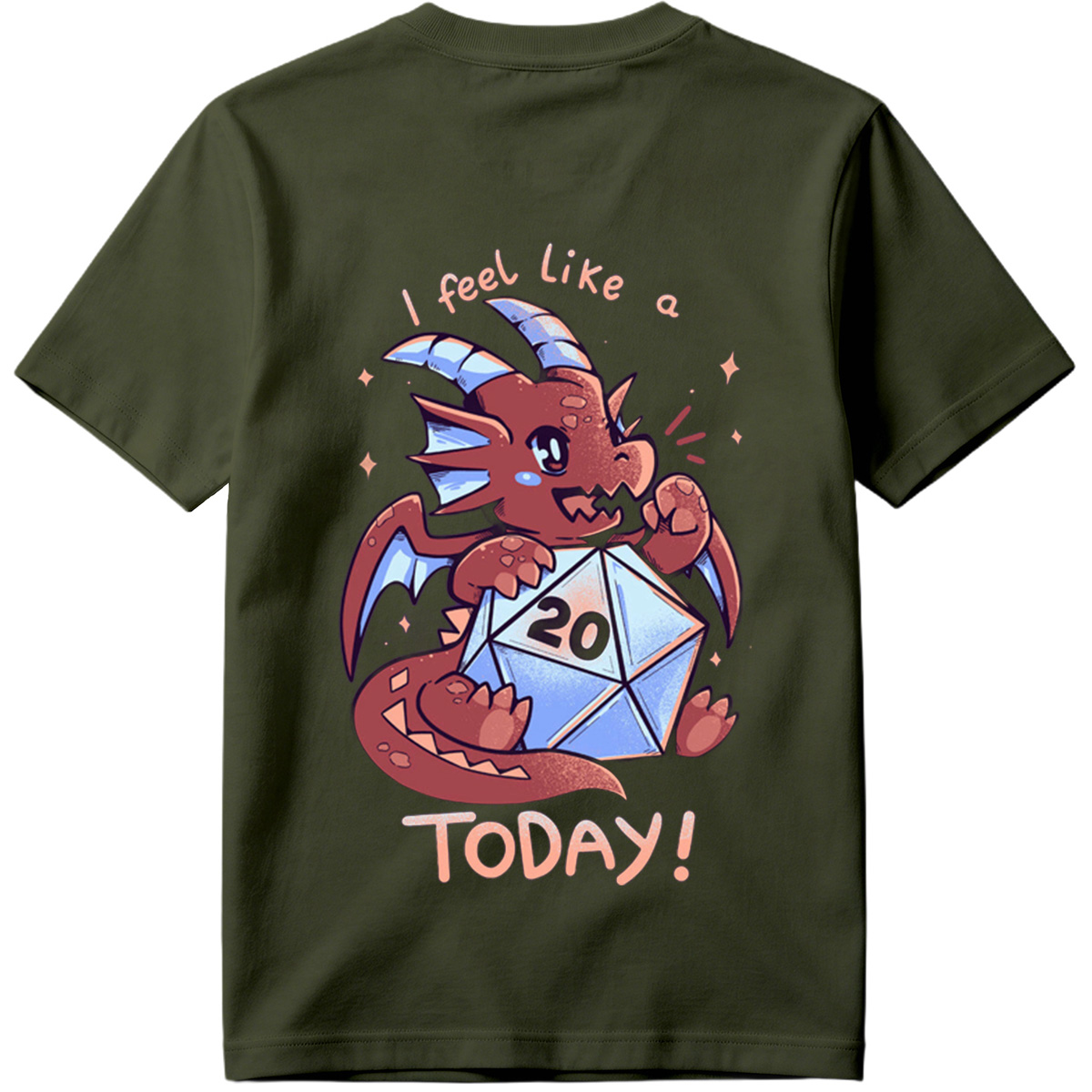Dragon with D20 Dice - 