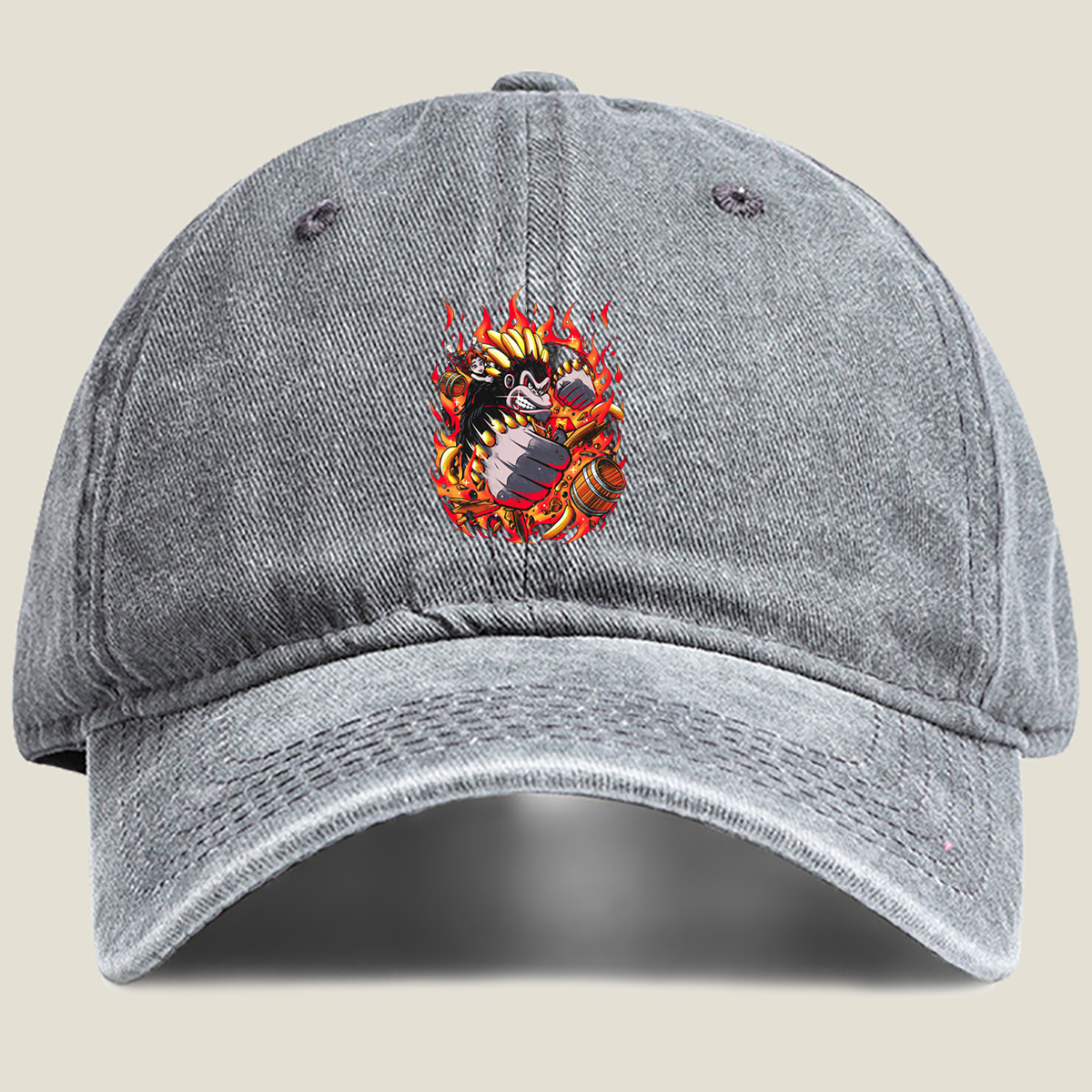 Donkey Kong: Banana Fury - Washed Denim - Baseball Cap