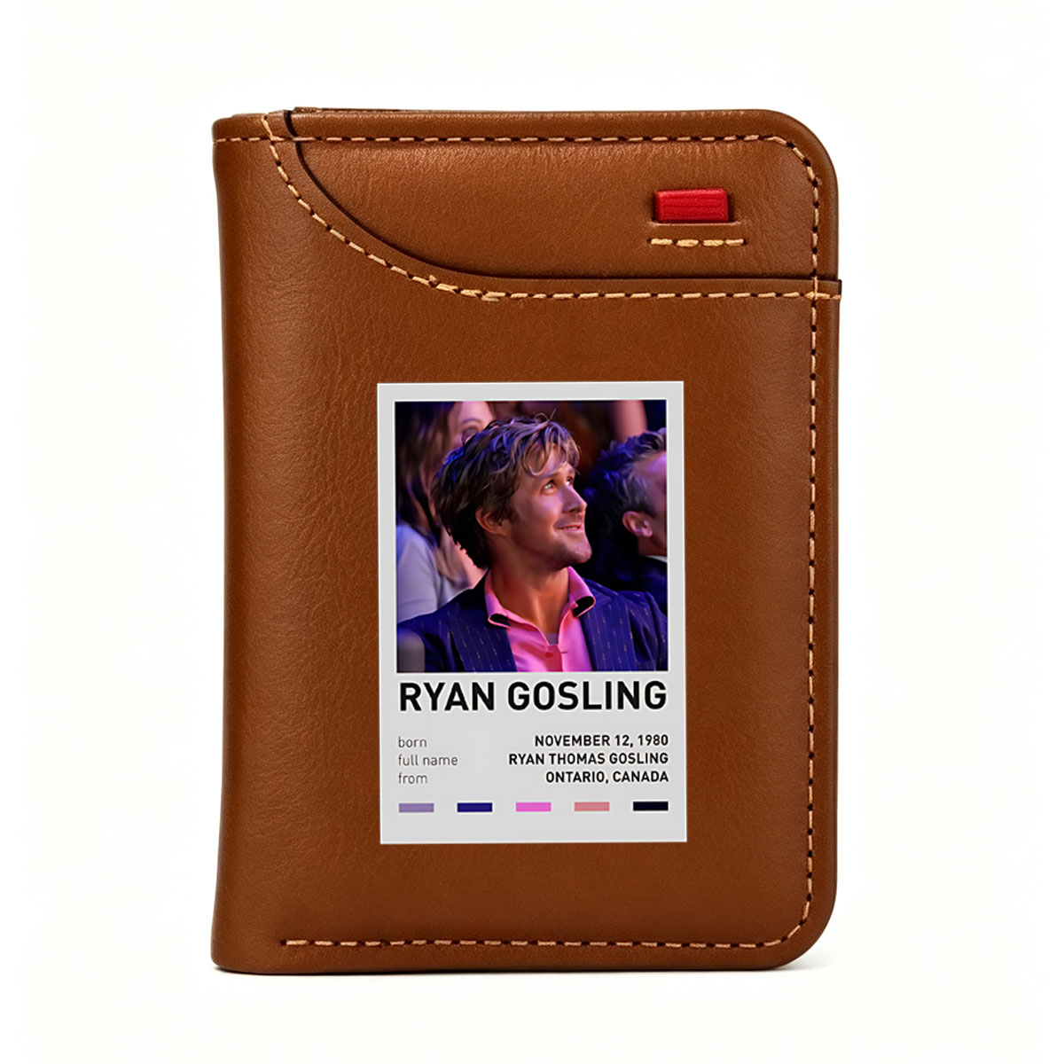 Ryan Gosling: Born November 12, 1980, Ryan Thomas Gosling from Ontario, Canada - Vertical Style Wallet