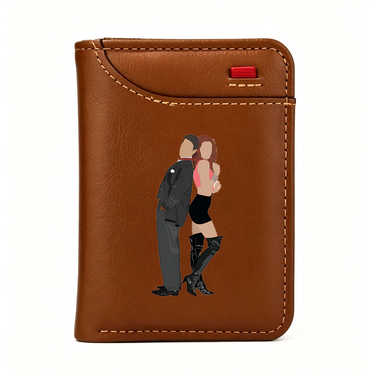 Couple in Formal Attire Dancing Together - Vertical Style Wallet