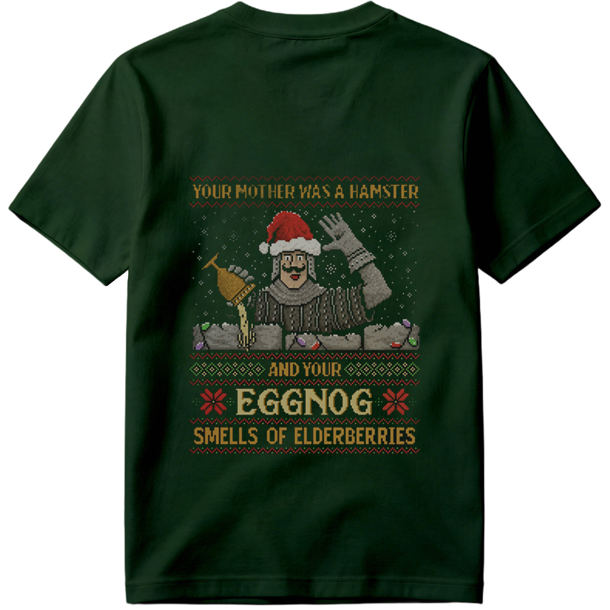 Monty Python and the Holy Grail - King Arthur Christmas Sweater - Tee