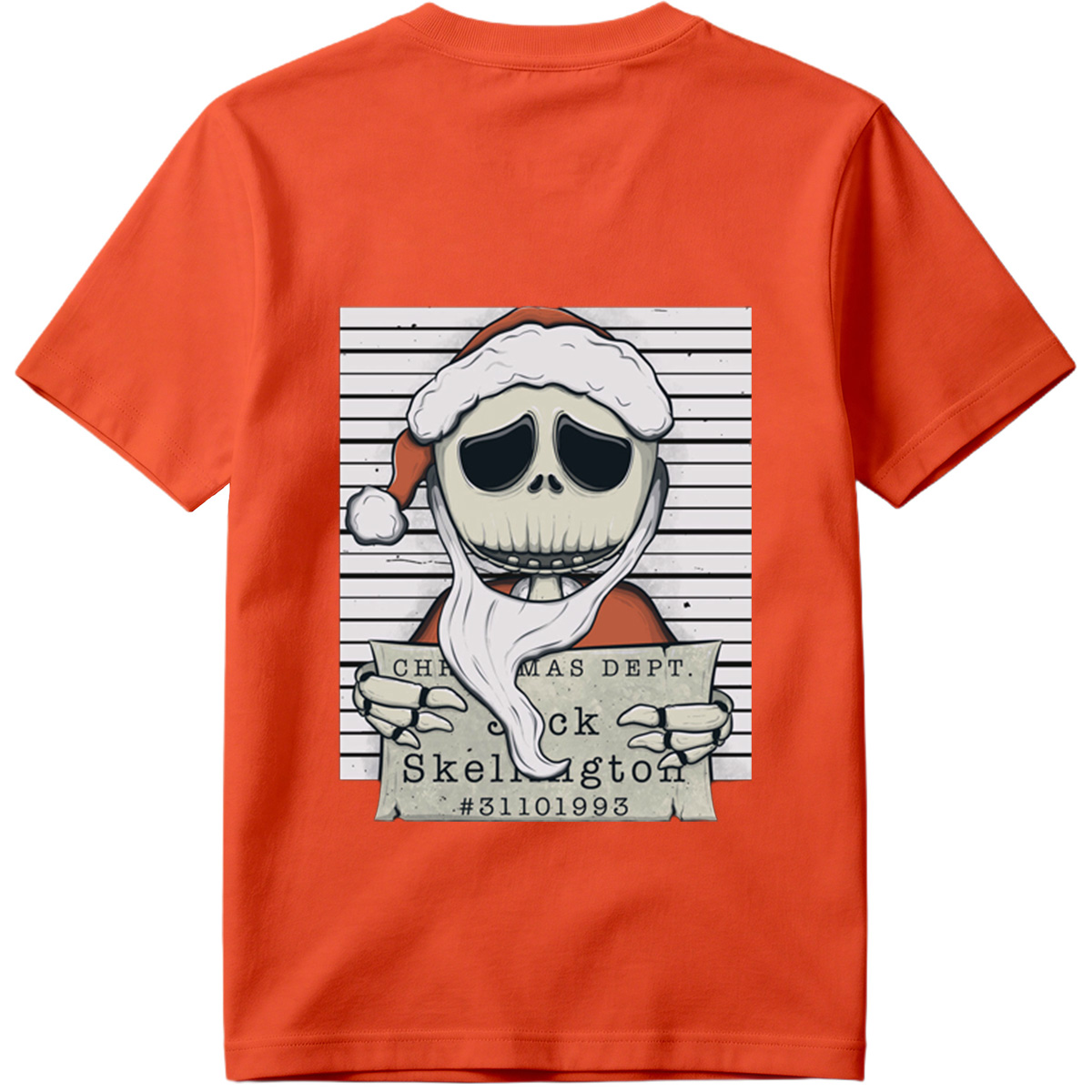 Jack Skellington Christmas Dept Mugshot - Tee