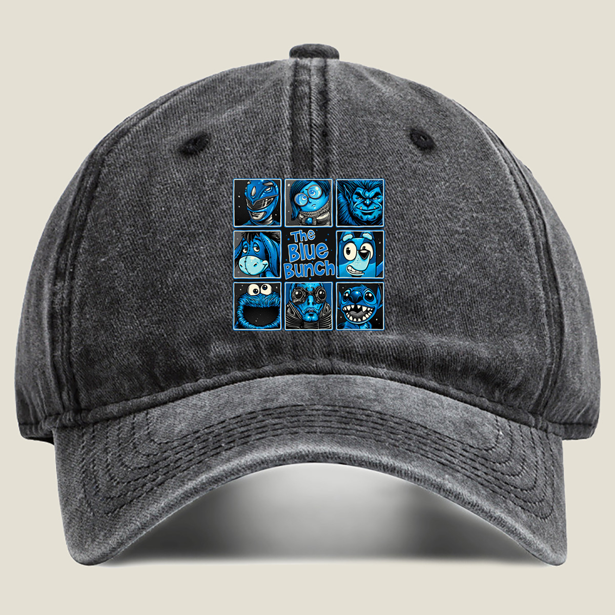 The Blue Bunch: A Collection of Blue Characters - Washed Denim - Baseball Cap