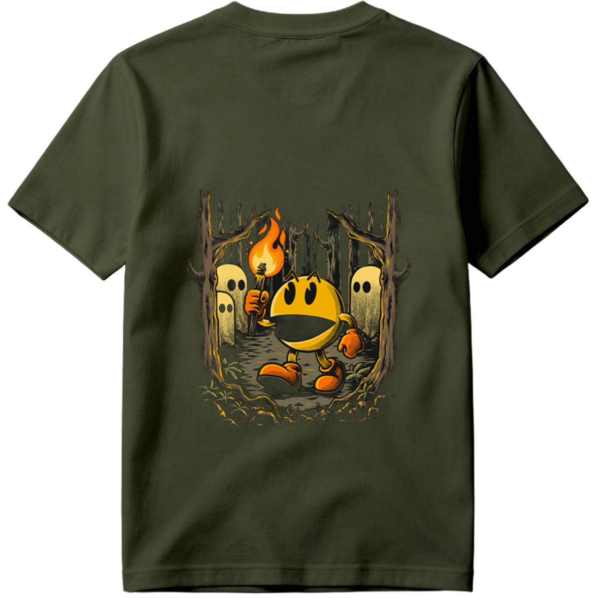 Pac-Man in the Haunted Forest - Tee