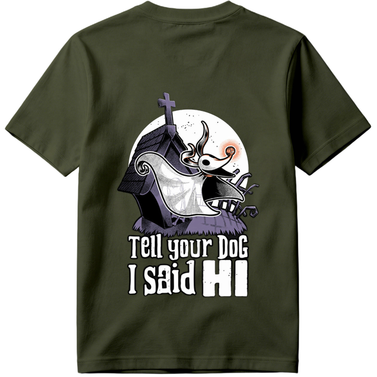 The Nightmare Before Christmas Jack Skellington Tell Your Dog I Said Hi - Tee