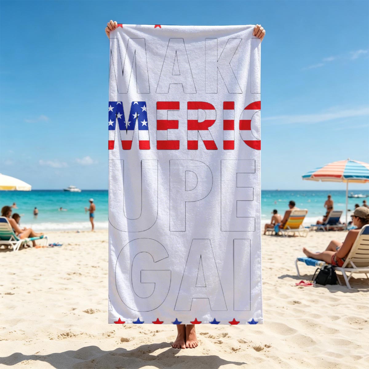 Make America Super Again - Beach towels