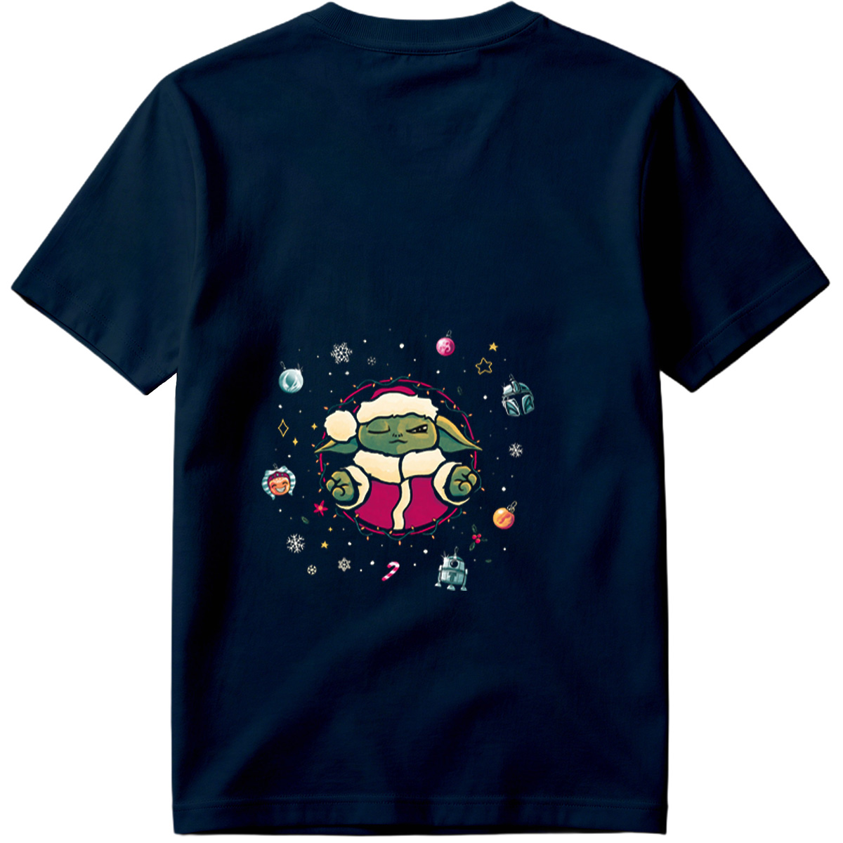 Baby Yoda Christmas Holiday Art - Tee