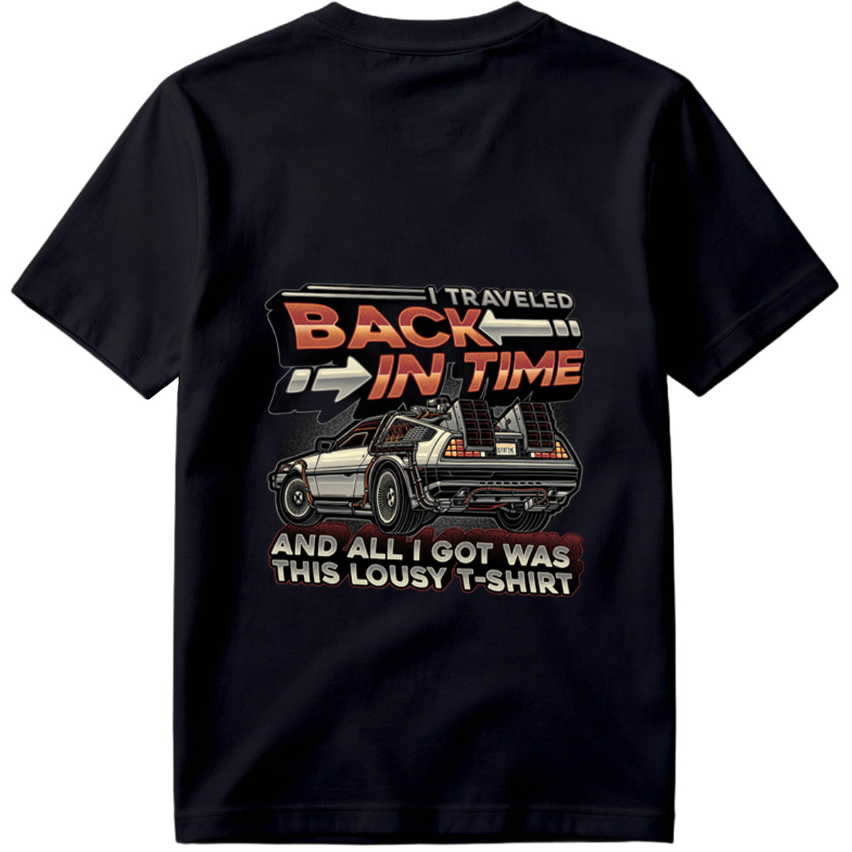 Back to the Future - DeLorean Time Machine T-Shirt - Tee
