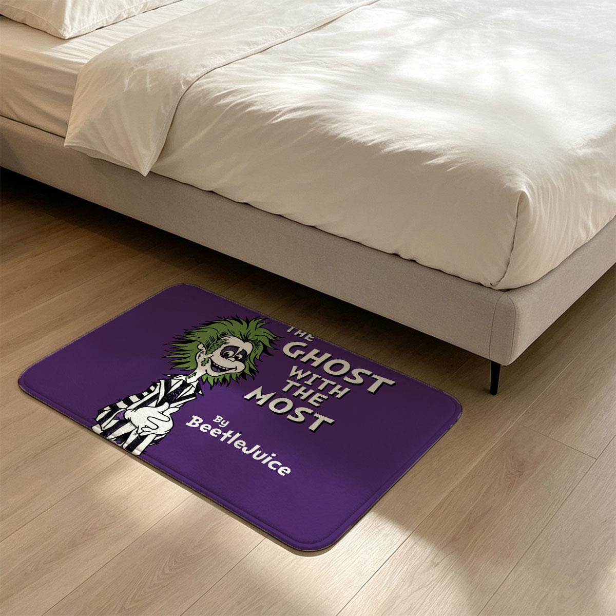 BeetleJuice: The Ghost with the Most - Flannel floor mat