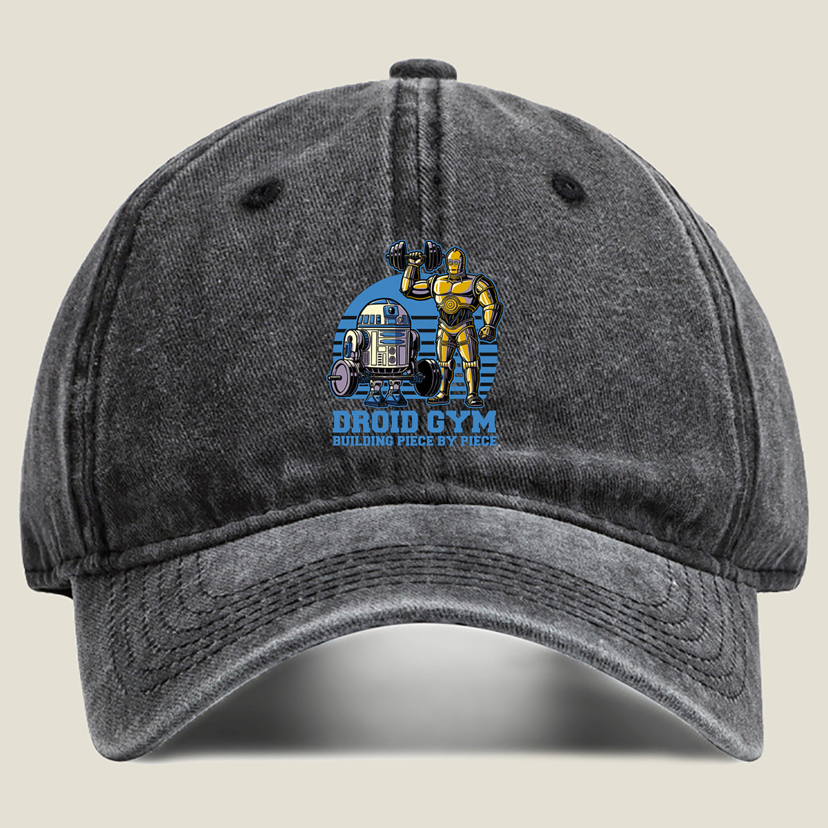 Droid Gym: R2-D2 and C-3PO Workout - Washed Denim - Baseball Cap