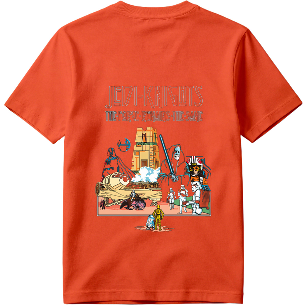 Jedi Knights: The Force Remains the Same – Darth Vader, Emperor Palpatine, Stormtroopers, and Iconic Star Wars Characters - Tee