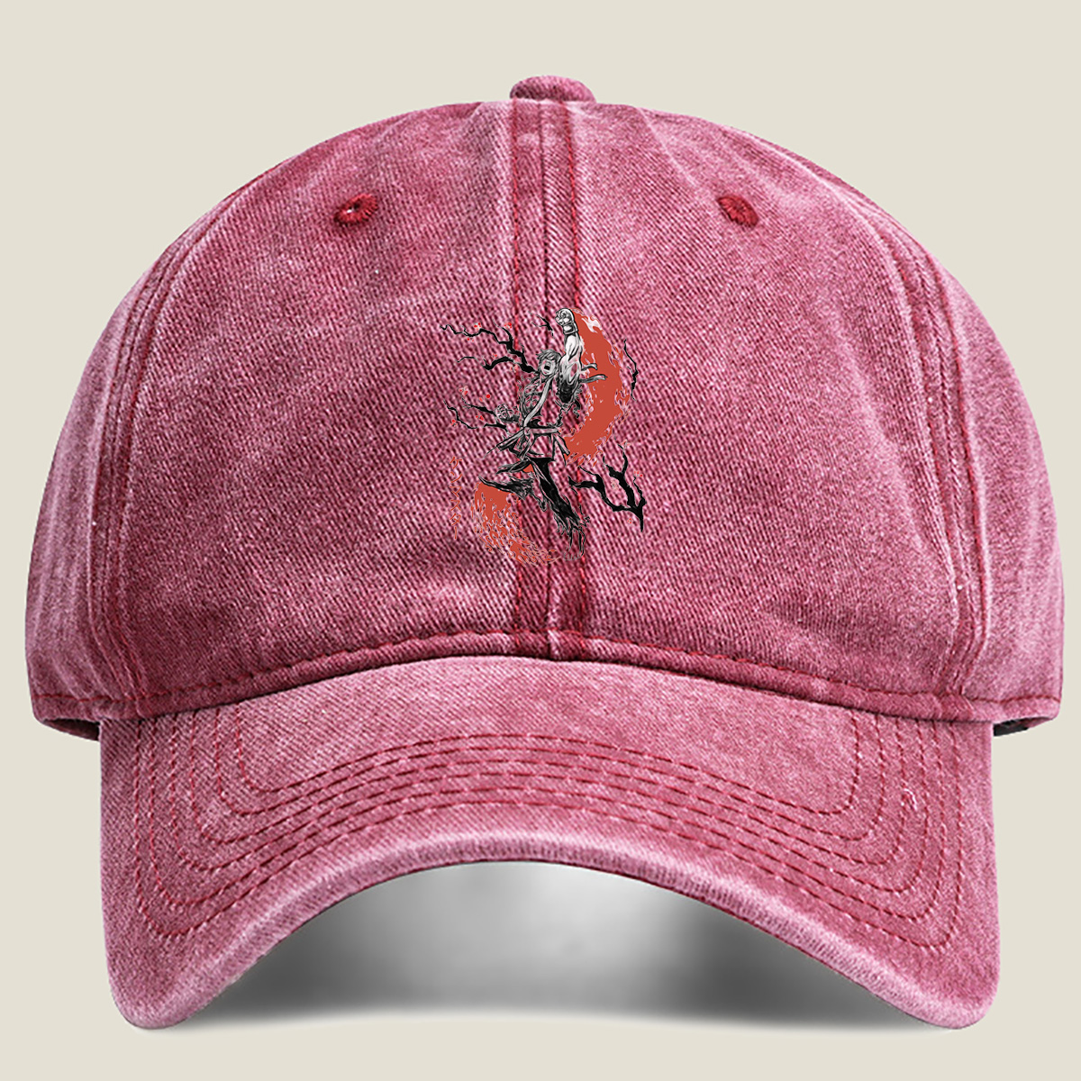 Ken Master: Street Fighter Character Art - Washed Denim - Baseball Cap