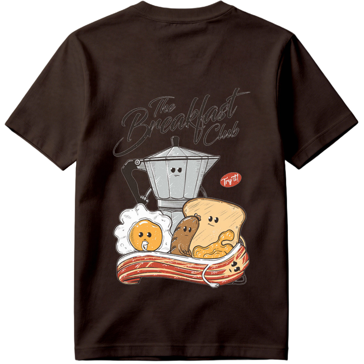 The Breakfast Club: Coffee Pot, Egg, Sausage, Toast, and Bacon - Tee