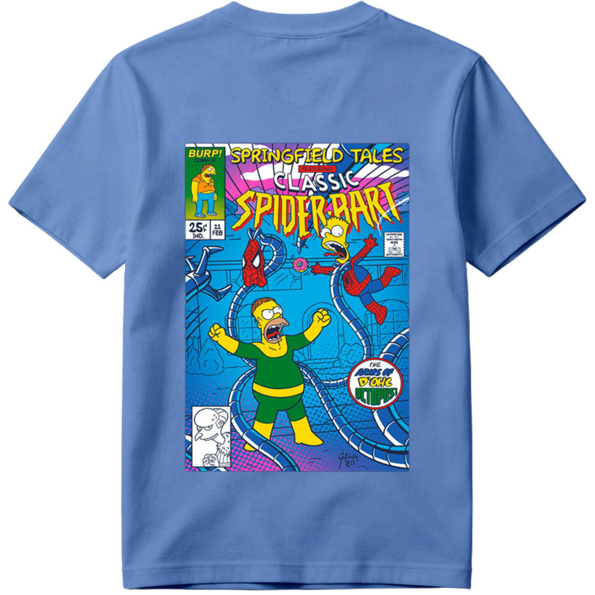 Springfield Tales Featuring Classic Spider-Bart: The Arms of D'Ohc Octopus - Tee