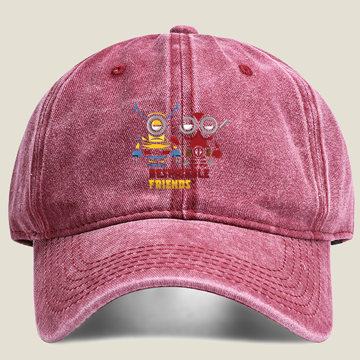 Despicable Friends: Minion & Deadpool - Washed Denim - Baseball Cap