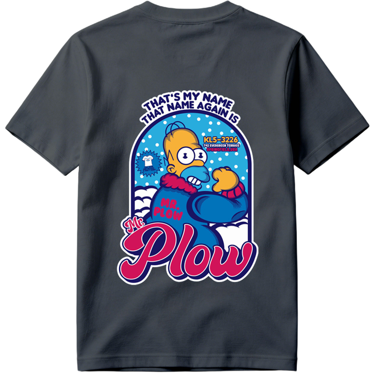 Homer Simpson Mr. Plow Springfield USA - Tee