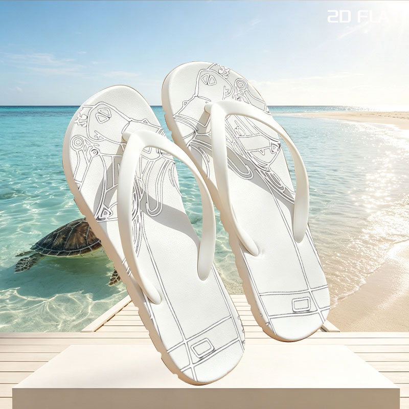 Maybe God Is With Him But He Is Not God - Motivational Quote with Fighter Art -  flip-flops