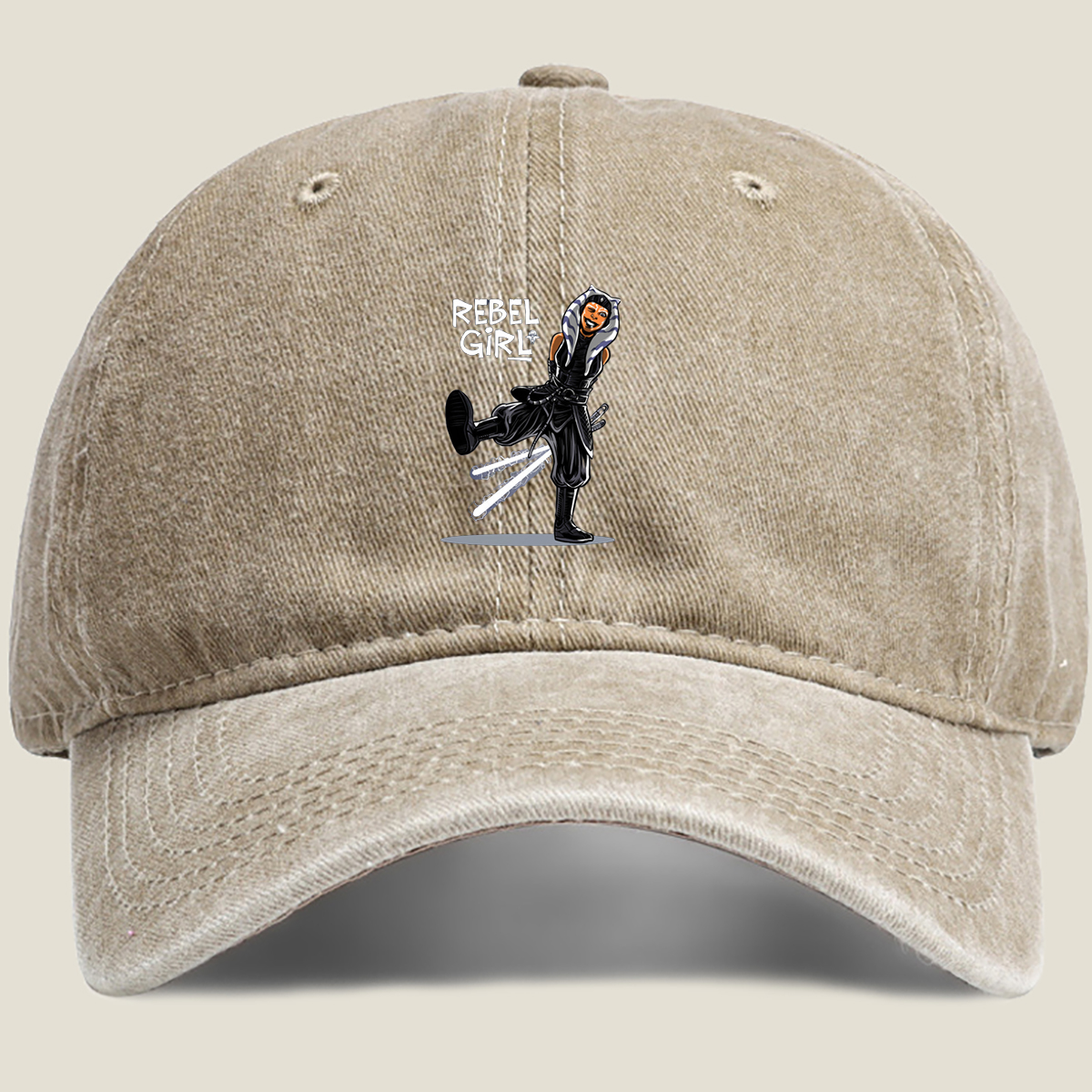 Rebel Girl: Ahsoka Tano in Action - Washed Denim - Baseball Cap