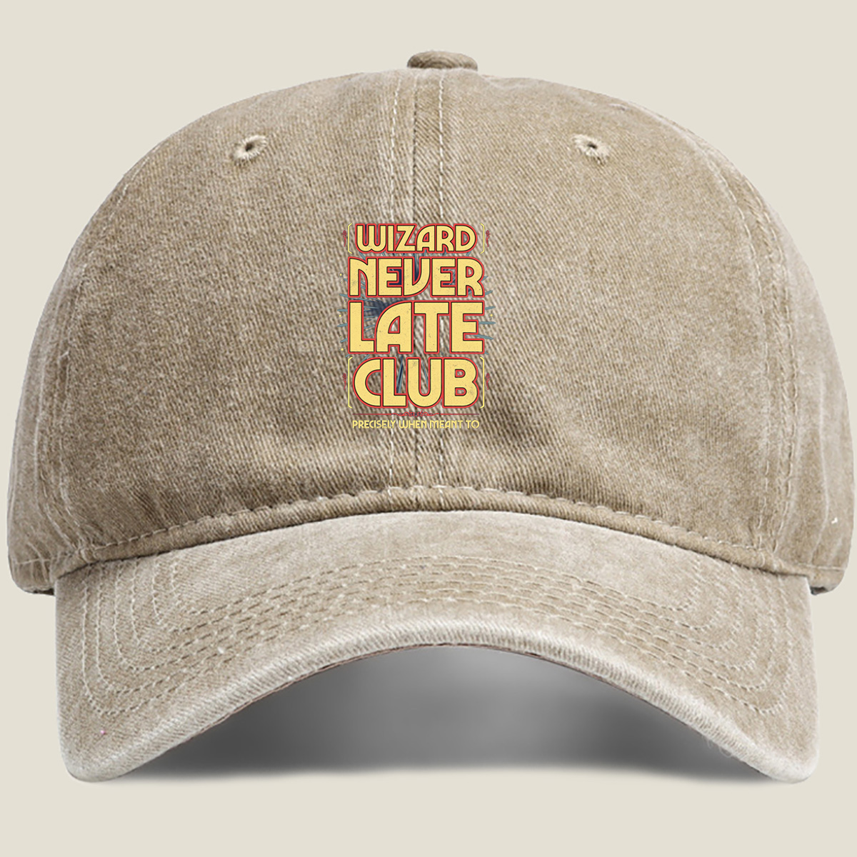 Wizard Never Late Club - Washed Denim - Baseball Cap