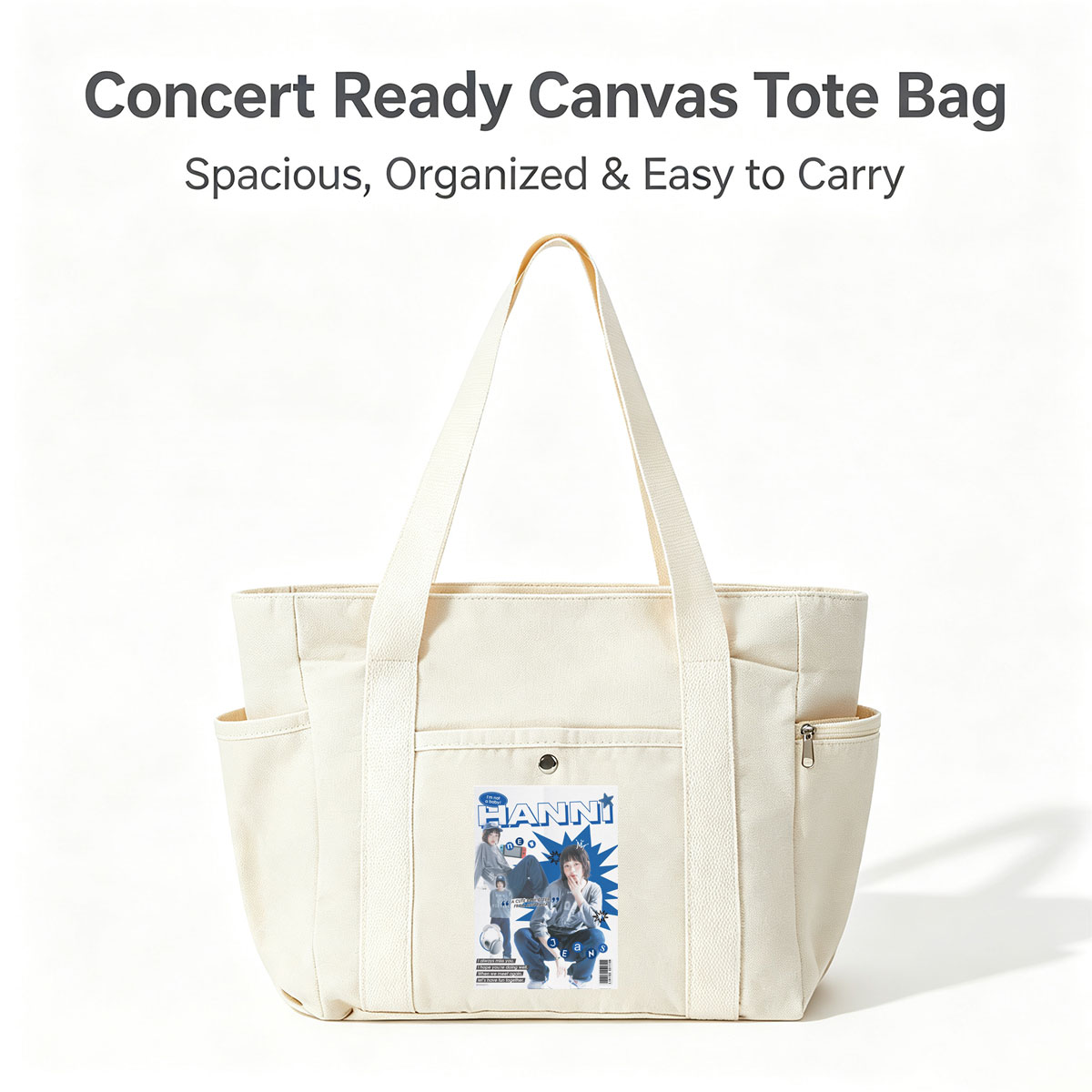 HANNI New Jeans Cover Feature: A Cute Baby Otter from Australia in Stylish Streetwear and Headphones - Multi-pocket bags