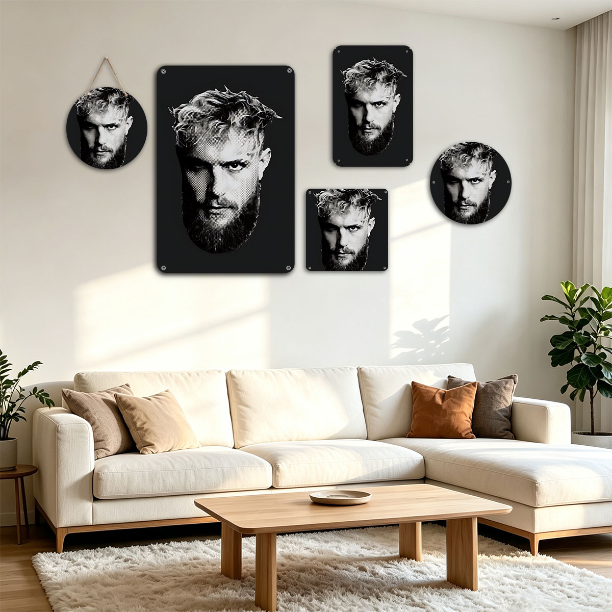 Jesus Christ with Crown of Thorns, Black and White Portrait - painting
