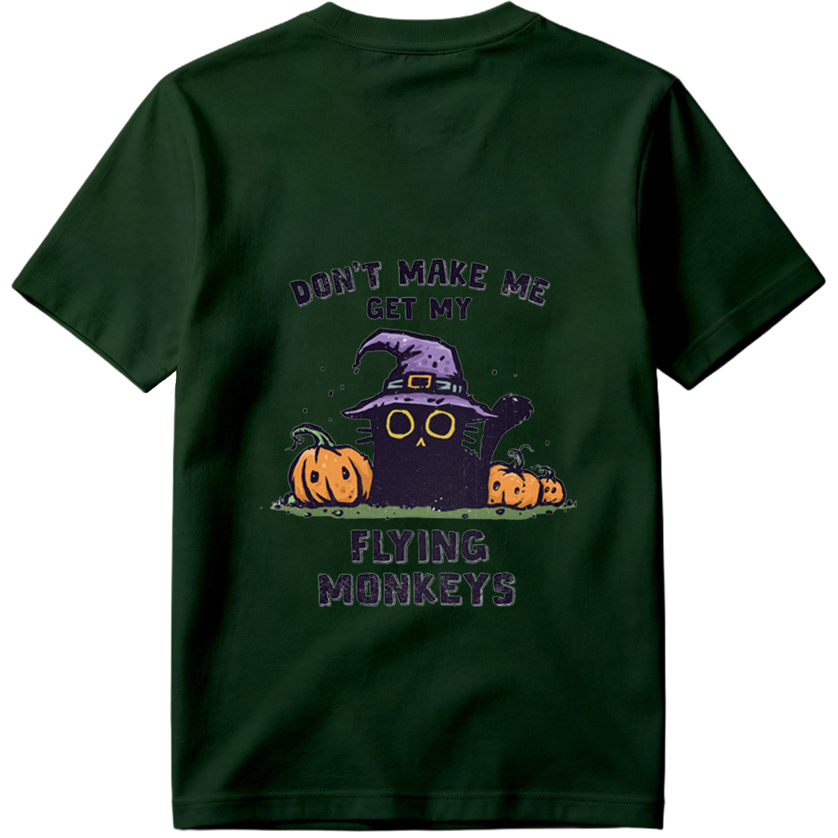 Wicked Witch and Flying Monkeys Halloween Design - Tee