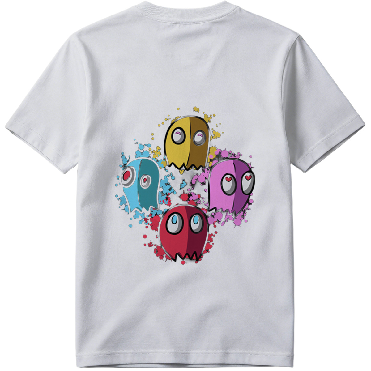 Pac-Man Ghosts: Blinky, Pinky, Inky, and Clyde - Tee