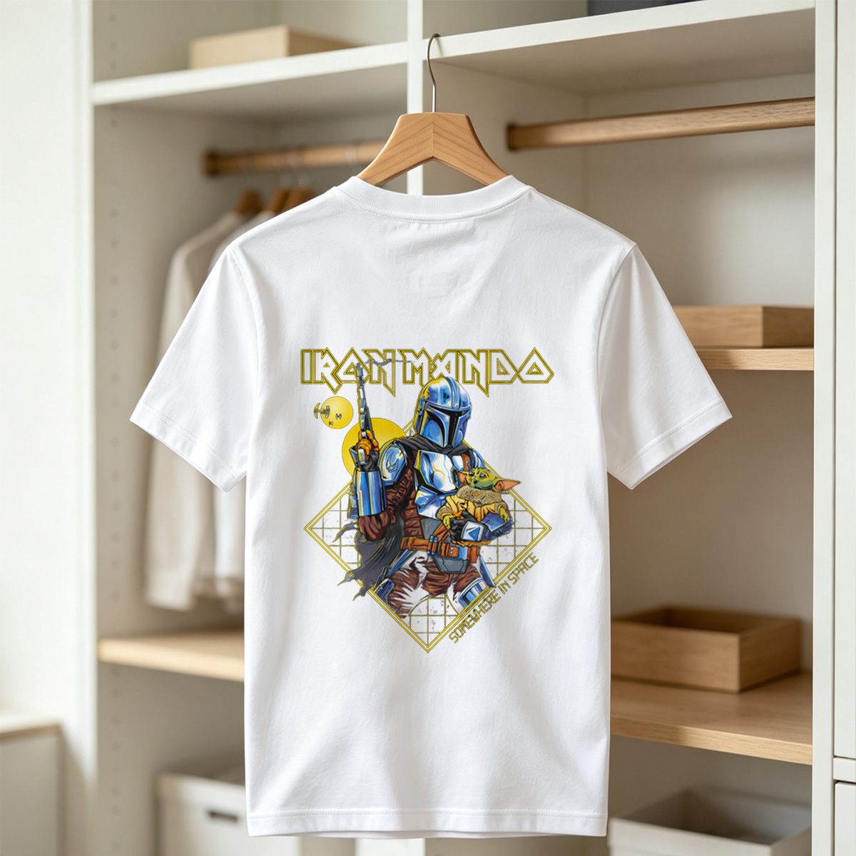 Iron Mando: The Mandalorian and Grogu in Space - Tee