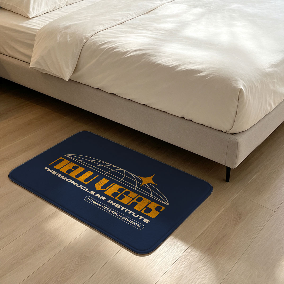 New Vegas Therm nuclear Institute Human Research Division Logo - Flannel floor mat