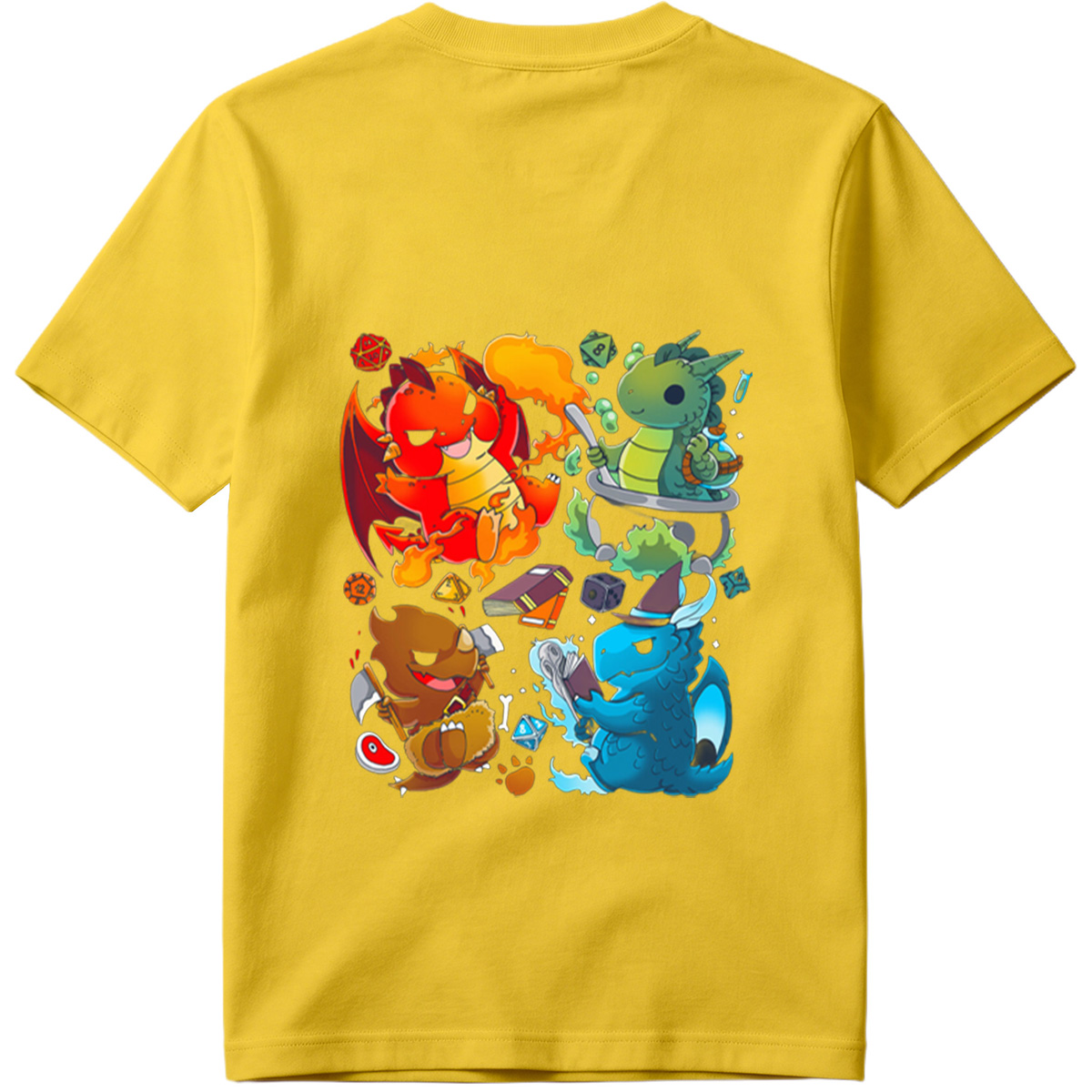 Dragon Quest: Fire, Nature, Earth, and Water Elements - Tee