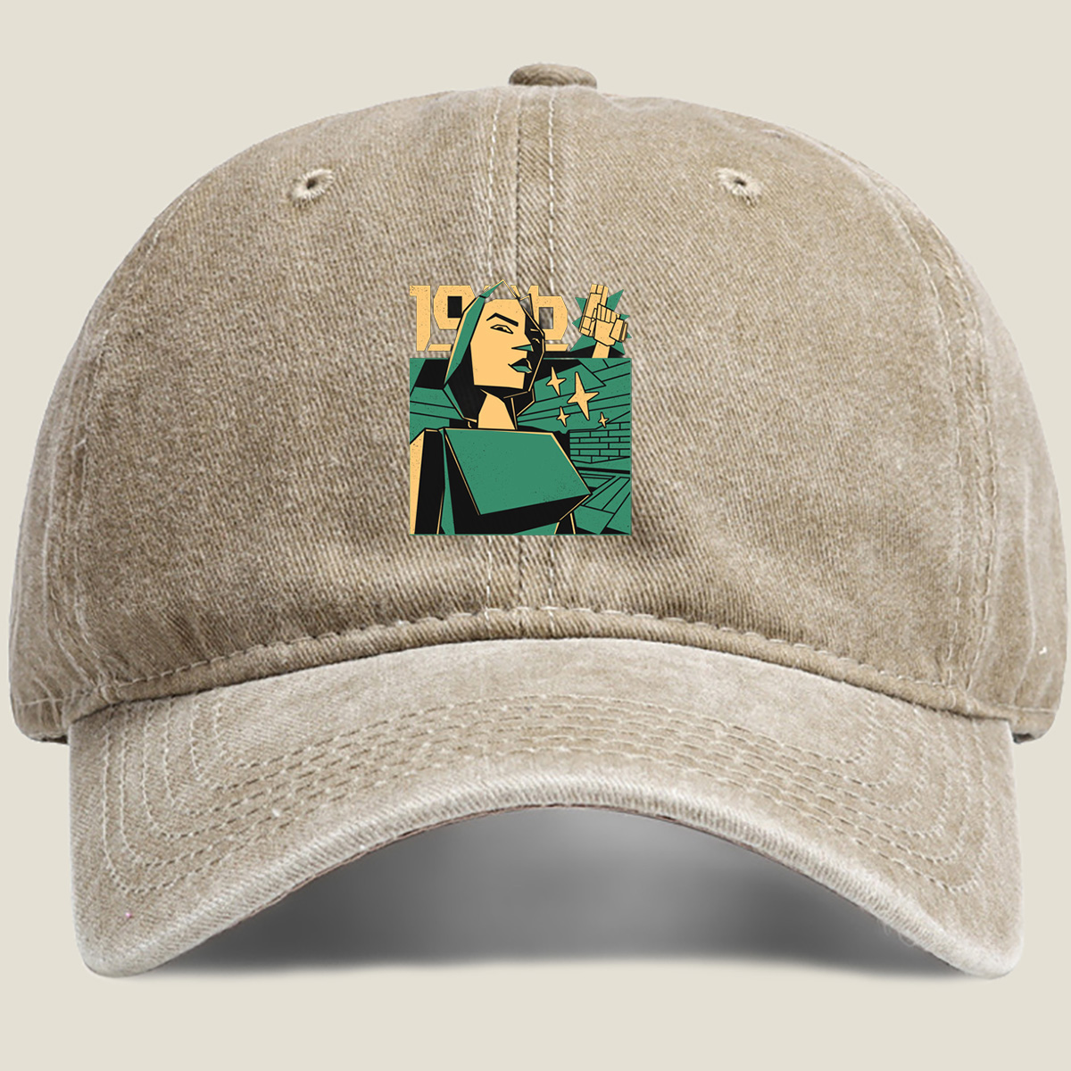 1984: Winston Smith and the Prole Woman - Washed Denim - Baseball Cap