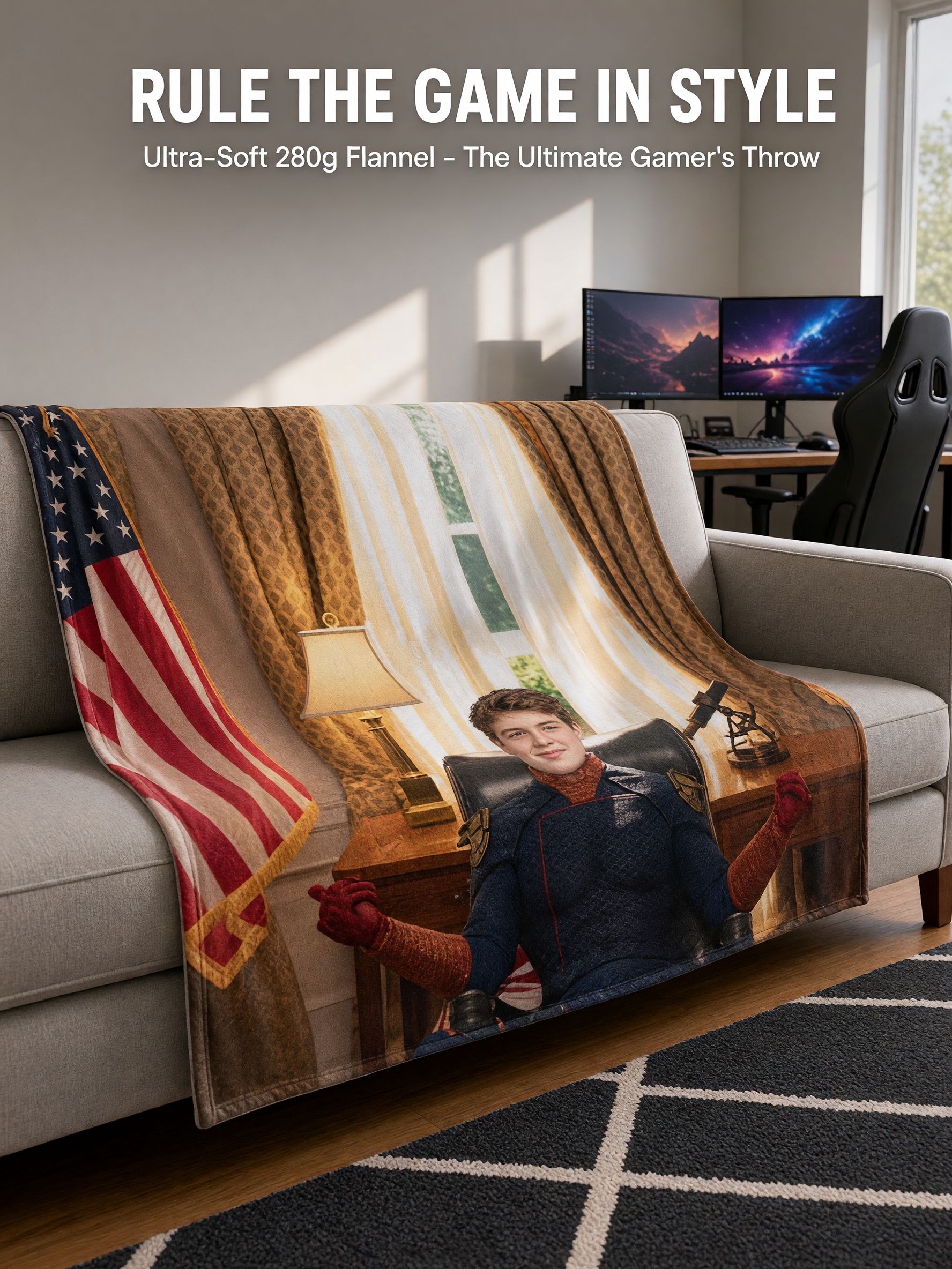 Custom Face Photo Flannel Blanket Personalized Ultra Soft Fleece Throw for Bed Sofa Cozy Keepsake Gift