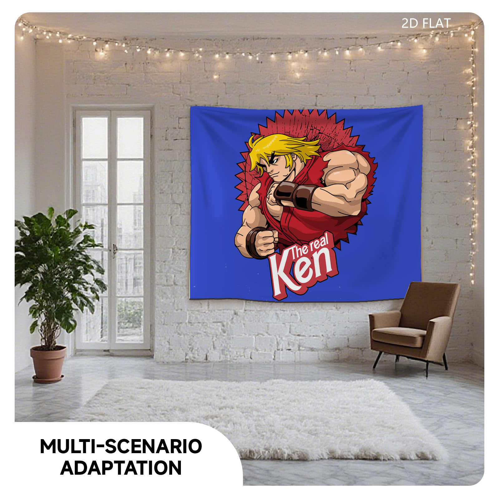 The Real Ken - Street Fighter Character - Tapestry